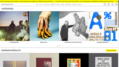 Librairie Sans Titre - Shopify Bookstore